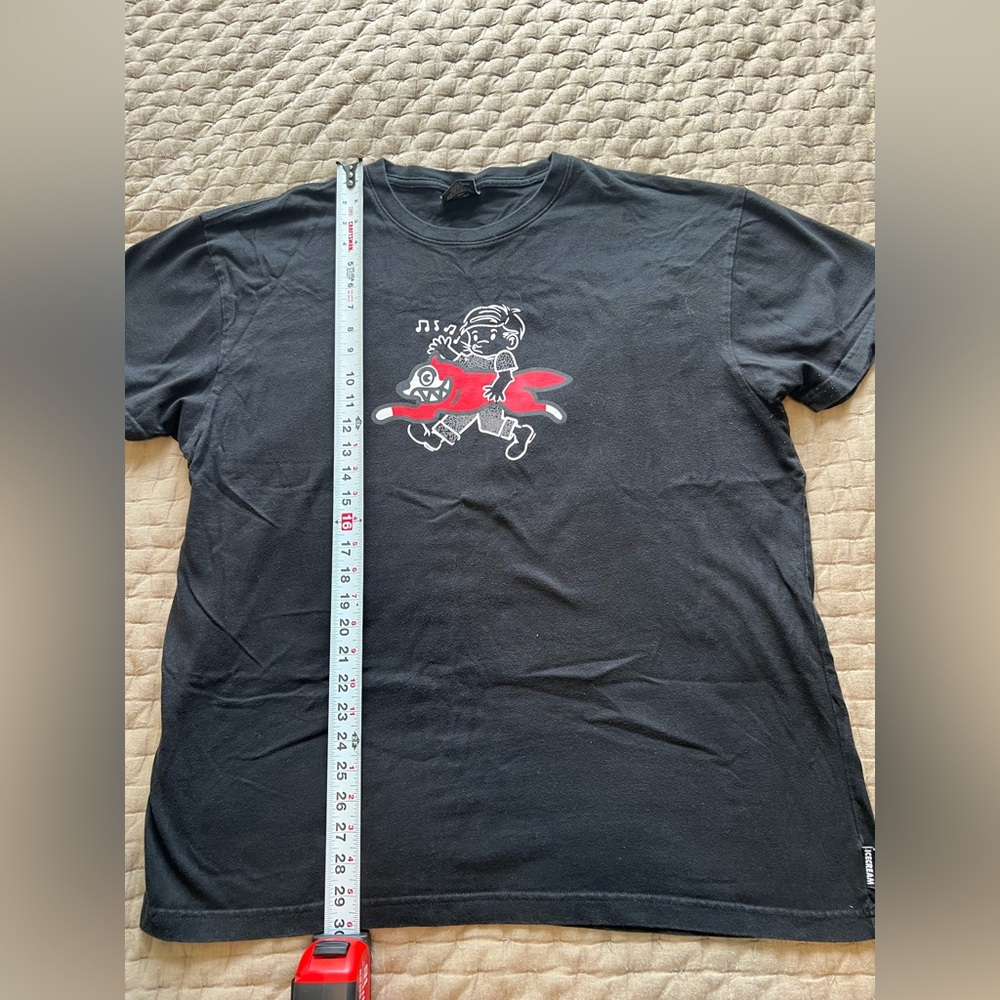 Ice Cream Black Graphic T-Shirt Size 2XL - Picture 7 of 8